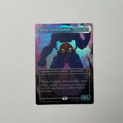 MTG - [TMNT - 221] Krang, Utrom Warlord (Borderless) Foil NM/M condition - Image 1