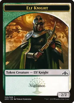 4000 Elf Knight Tokens - Guilds of Ravnica (GRN) - Magic the Gathering - MTG FTG - Image 2