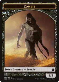 4000 Zombie Token - Battlebond (BBD) - Magic the Gathering - MTG FTG - Image 2