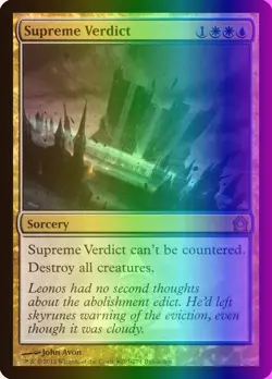 MTG Supreme Verdict (*201/10) Return to Ravnica Promos MP FOIL - Image 1