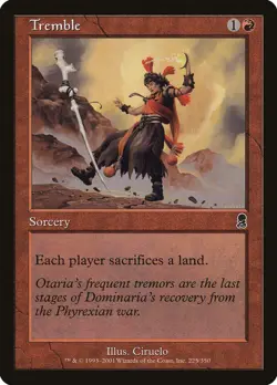 MTG Magic the Gathering Tremble (225/352) Odyssey MP - Image 1