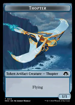 MTG Magic the Gathering Token - Thopter (13/719) Modern Horizons 3 LP - Image 1