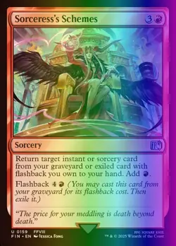 MTG Magic the Gathering Sorceress's Schemes (159/764) Final Fantasy NM FOIL - Image 1