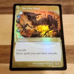 1x The First Sliver, Future Sight Foil, Magic MTG LP Light Play - Image 1