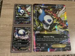Pokemon TCG M Absol EX Promo XY63 + Absol EX Promo XY62 Holo Lot + Jumbo M Absol - Image 1