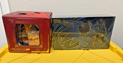 Pokemon Mega Charizard X ex UPC + Charizard ex Super Premium Collection Box Lot - Image 1