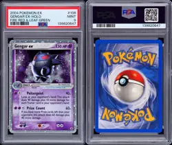 Pokemon TCG Gengar EX Holo 108/112 Fire Red Leaf Green 2004 PSA 9 SWIRL new cert - Image 3