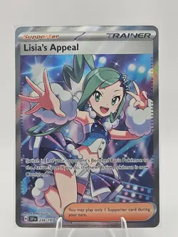 Pokemon Lisias Appeal Trainer Supporter Full Art Holo Secret Rare 234/191 SSP EN - Image 1