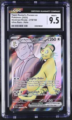 Team Rocket's Persian EX *CGC 9.5* Ultra Rare *Destined Rivals*#219*2025*Pokemon - Image 1