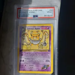 Pokemon: Gym Challenge 1st Edition Uncommon: Sabrina's Hypno 56/132 PSA 4 - Image 1