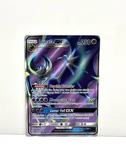 Pokemon TCG Lunala GX 141/149 SM Base Set Ultra Rare Full Art Holo NM- - Image 1