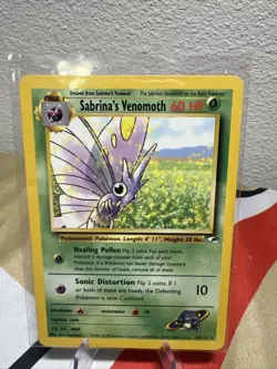 Pokemon TCG Sabrina's Venomoth Gym Heroes 34/132 First Edition NM - Image 1