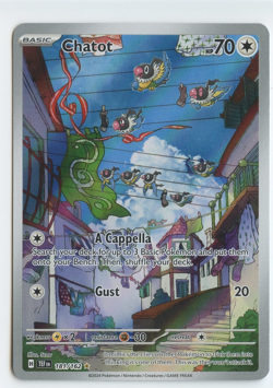 Chatot 181/162 Temporal Forces - Illustration Rare - Full Art | Pokemon TCG - Image 2