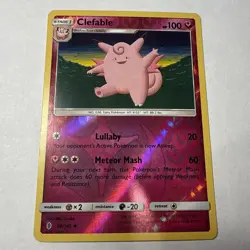 Clefable 89/145 Rev Reverse Holo SM Guardians Rising Pokemon NM - Image 1