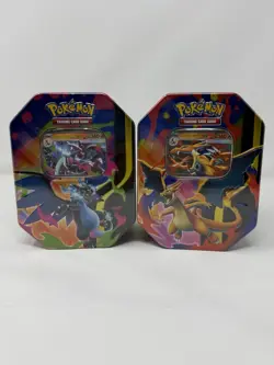 Pokemon TCG Phantasmal Flames Mega Charizard X and Y Tins 2026 Sealed Set of 2 - Image 1