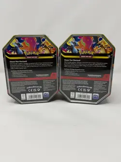 Pokemon TCG Phantasmal Flames Mega Charizard X and Y Tins 2026 Sealed Set of 2 - Image 2