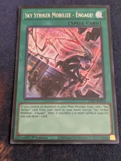 SKY STRIKER MOBILIZE -ENGAGE! SECRET RARE L26D-ENS10 NEAR MINT YUGIOH - Image 1