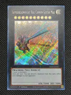 Yugioh! Superdreadnought Rail Cannon Gustav Max - RA04-EN063 - Secret Rare - 1st - Image 1