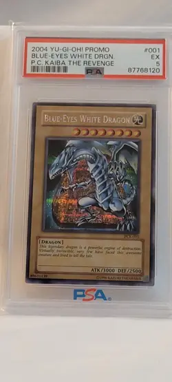 2004 YU-GI-OH! PCK-001 BLUE-EYES WHITE DRAGON PSA 5 - Image 1