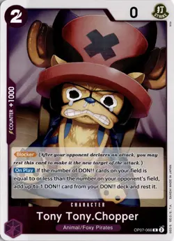 Tony Tony.Chopper (066) R 500 Years in the Future OP07-066 One Piece TCG - Image 1