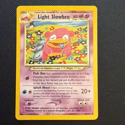 Pokemon Card - Light Slowbro Neo Destiny 51/105 Uncommon NM - Image 1