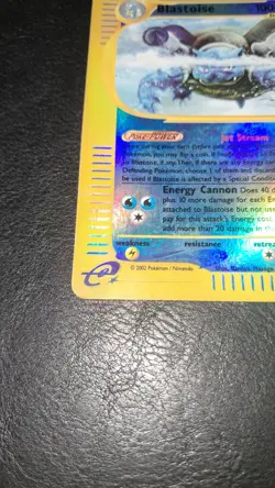 Pokemon Card Blastoise 37/165 Set Expedition -Eng-holo Reverse Good - Image 2