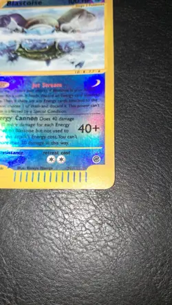 Pokemon Card Blastoise 37/165 Set Expedition -Eng-holo Reverse Good - Image 3