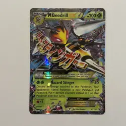 M Beedrill EX XY158 Black Star Promo Pokemon TCG Card - Image 1