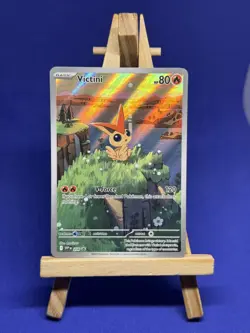 Pokemon Card Victini SVP 208 Black Star Promo Rare Standard Size Near Mint - Image 1