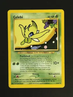 GERMAN Celebi 16/64 Neo Revelation Pokemon Card - Image 1