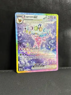 Pokemon TCG Espeon EX Grading Contender Prismatic Evolutions Holo Card 155/131 - Image 1