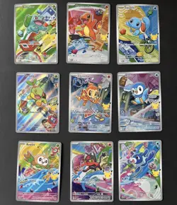 Pokemon First Partner Illustration box ALL PROMOS (9 cards) - Image 1