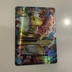Pokemon M Ampharos EX Full Art Ultra Rare Holo 88/98 XY Ancient Origins - Image 1