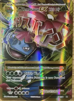 Pokemon TCG M Venusaur EX Full Art Ultra Rare Card 100/108 Evolutions MP - Image 1