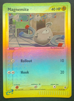 Magnemite 2003 Pokemon EX Dragon #61/97 Reverse Holo LP - Image 1