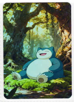 Pokemon Fanart - SNORLAX * - FOIL HOLO Card by SPACED_OUT - Image 1