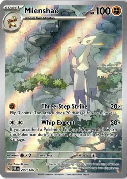 Mienshao 200/182 Illustration Rare Pokemon TCG SV04: Paradox Rift NM - Image 1