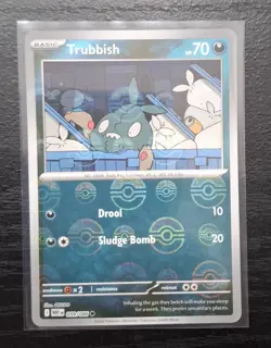 Trubbish Pokeball Holo Black Bolt White Flare Pokemon English Near Mint 59/86 - Image 1