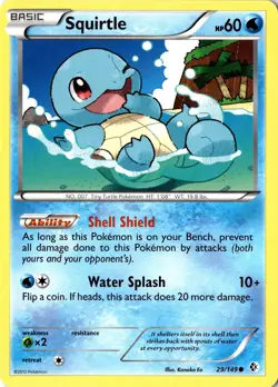 Squirtle 29/149 Common Pokemon TCG Boundaries Crossed NM - Image 1
