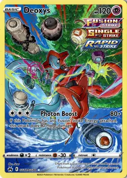 Deoxys GG12/GG70 Ultra Rare Pokemon TCG Crown Zenith: Galarian Gallery NM - Image 1