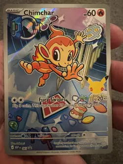 2026 Pokemon TCG 30th Anniversary First Partner Black Star Promo Chimchar 041 - Image 3