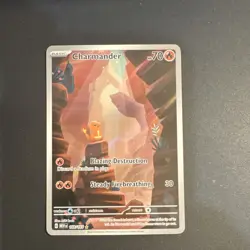 Pokemon TCG Charmander Scarlet & Violet 151 Illustration Rare Holo 168/165 Engl… - Image 1
