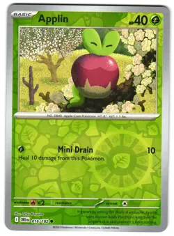 Applin 016/182 Reverse Holo SV10: Destined Rivals English Pokemon NM - Image 1