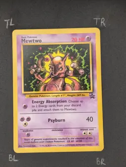 Pokemon TCG Mewtwo 14 Black Star Promo WOTC Vintage Non-Holo (NM/LP) - Image 3