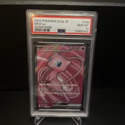 PSA 10 Mew ex 195/165 SR Japanese Pokemon 151 Full Art Holo Super Rare Graded - Image 1