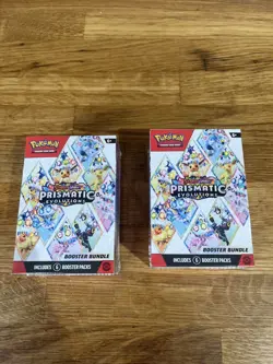 🔥 X2 Pokemon TCG Scarlet & Violet Prismatic Evolutions Booster Bundle SEALED ✅ - Image 1