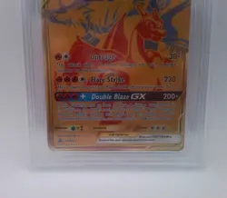 Reshiram & Charizard GX Black Star Promo SM247 Ace Grade 9 Pokemon Slab - Image 3