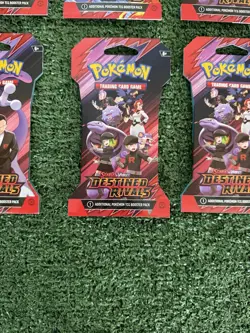 Pokemon TCG Scarlet And Violet Destined Rivals Sleeved Booster Packs Lot Of 8 - Image 2