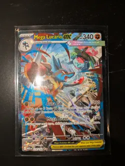 Pokemon Mega Lucario ex 179/132 Mega Evolution Special Illustration Rare Holo - Image 1