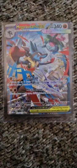 Pokemon Mega Lucario ex 179/132 Mega Evolution Special Illustration Rare Holo - Image 2